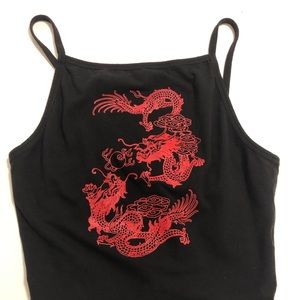 Urban Outfitters Dragon Crop Top